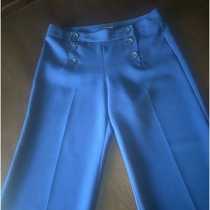 Express Navy Blue Sailor Cropped Dress Pant Sz 6R